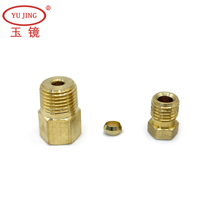 PD直通接头 油管铜接头 润滑油路卡套接头