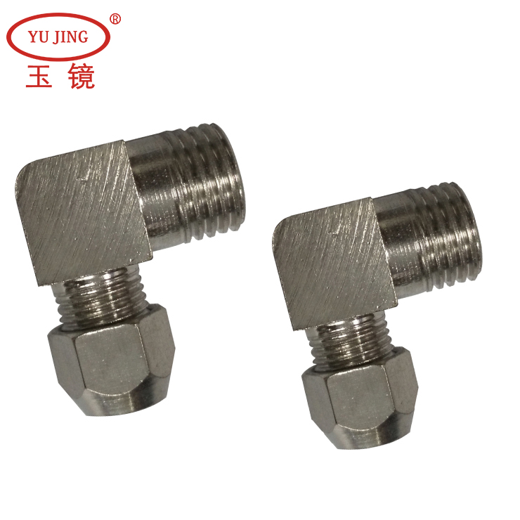 直角卡套式接头KPL 油管铜接头