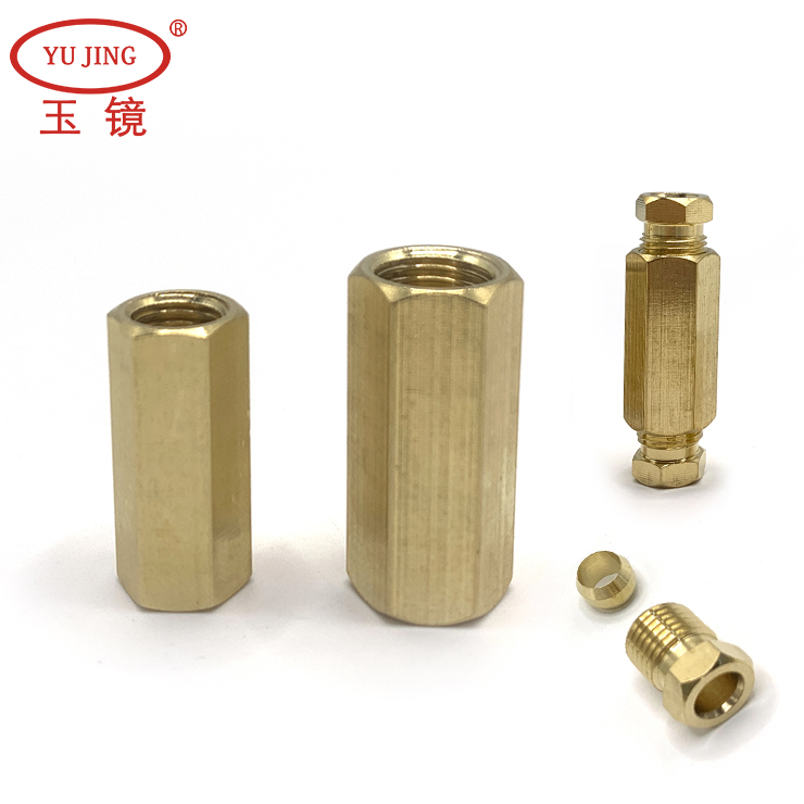 2T内接双通铜接头