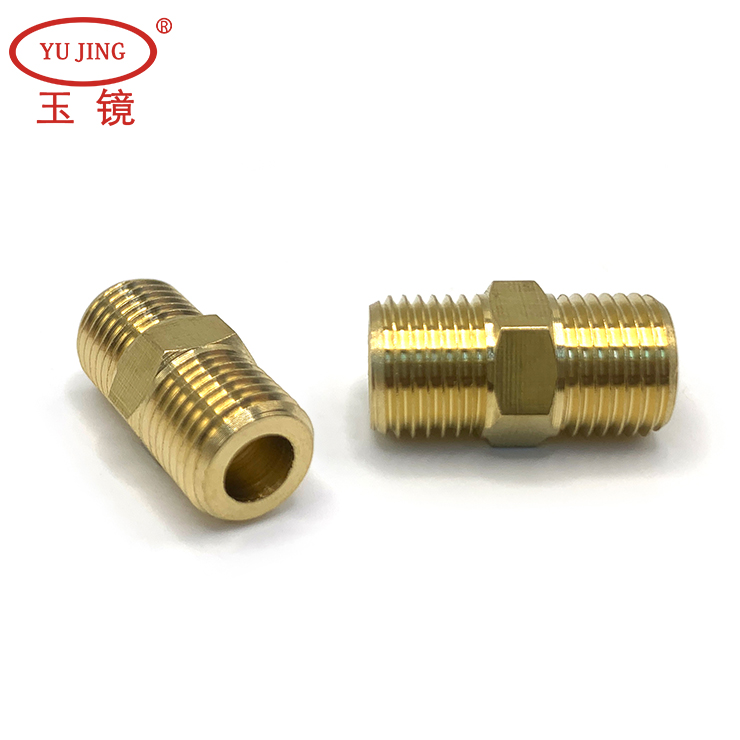 T外接双通油管接头 双外丝补芯 润滑系统转换配件